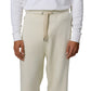 Bone White Straight Leg Jogger